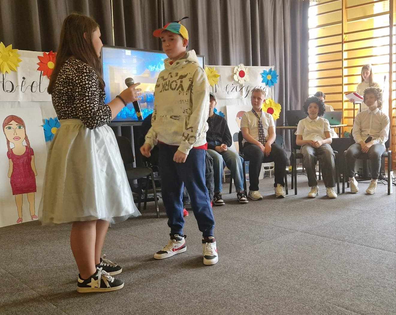 Występ szkolnego kabaretu Inkoguto w Zespole Szkół Specjalnych nr 1 w Świeciu