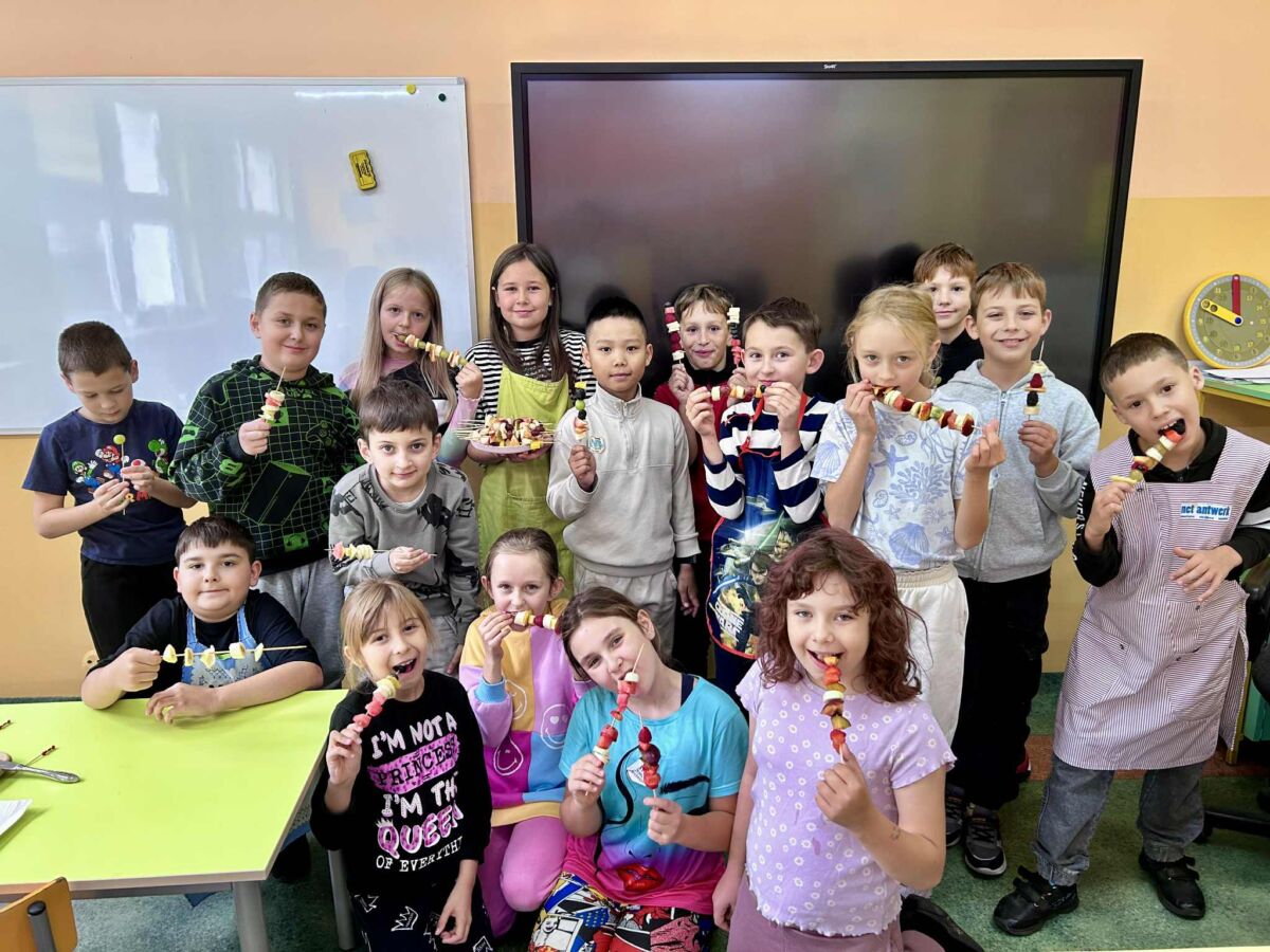 Szaszłyki owocowe w klasie 3b